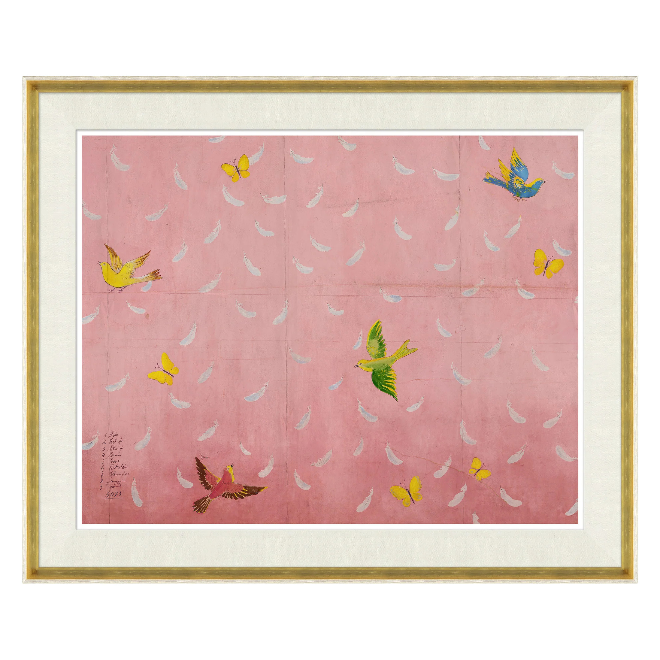 Paule Marrot, Feathers, Pink (Var. 6) Print | Jonathan Adler | Jonathan Adler US