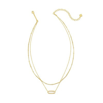 Kendra Scott Eva Multi Strand Necklace - Gold/Ivory Mother Of Pearl | Target