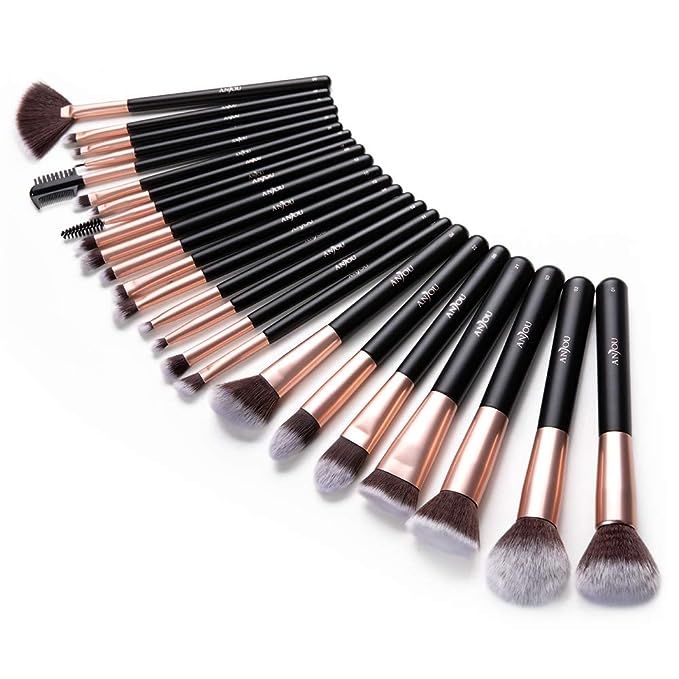 Anjou Makeup Brush Set, 24pcs Premium Cosmetic Brushes for Foundation Blending Blush Concealer Ey... | Amazon (US)