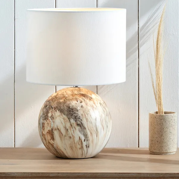 Viejo Stone Effect Ceramic Table Lamp | Dunelm (migrated)
