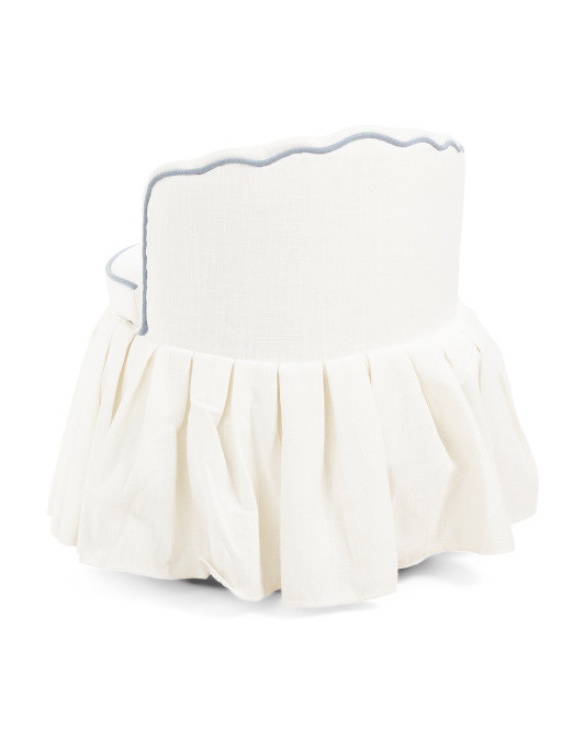 22.5x29 Scalloped Edge Anywhere Chair | TJ Maxx