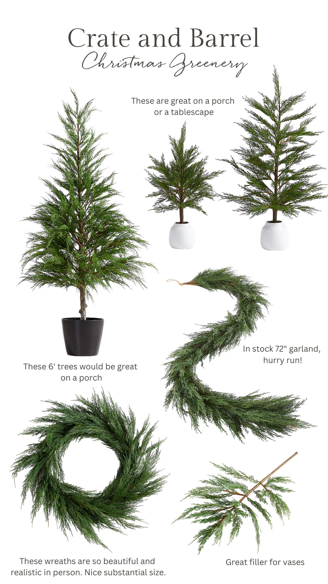 In stock Christmas greenery!

#LTKHoliday #LTKhome #LTKSeasonal