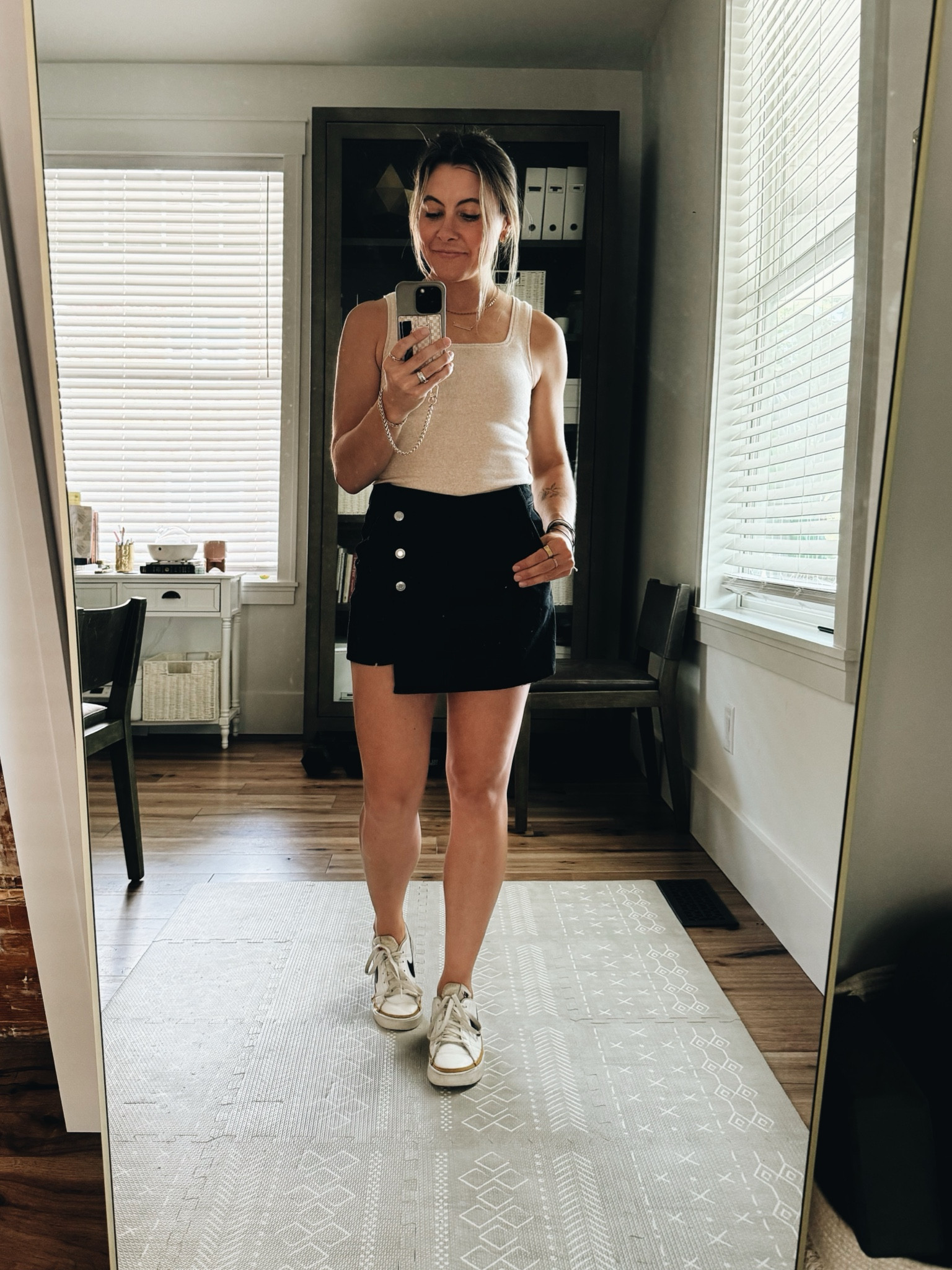 Black skort. 
Summer skort  