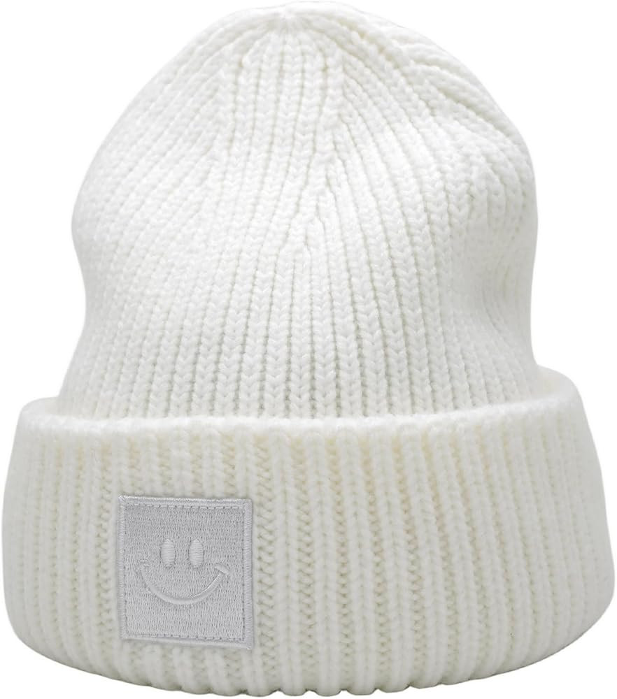 55cube Hand-Knit Beanie - Cuffed and Thickened for Cozy Warmth | Amazon (US)