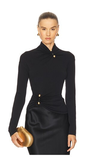 Cult Gaia Callie Top in Black. - size S | Revolve Clothing (Global)