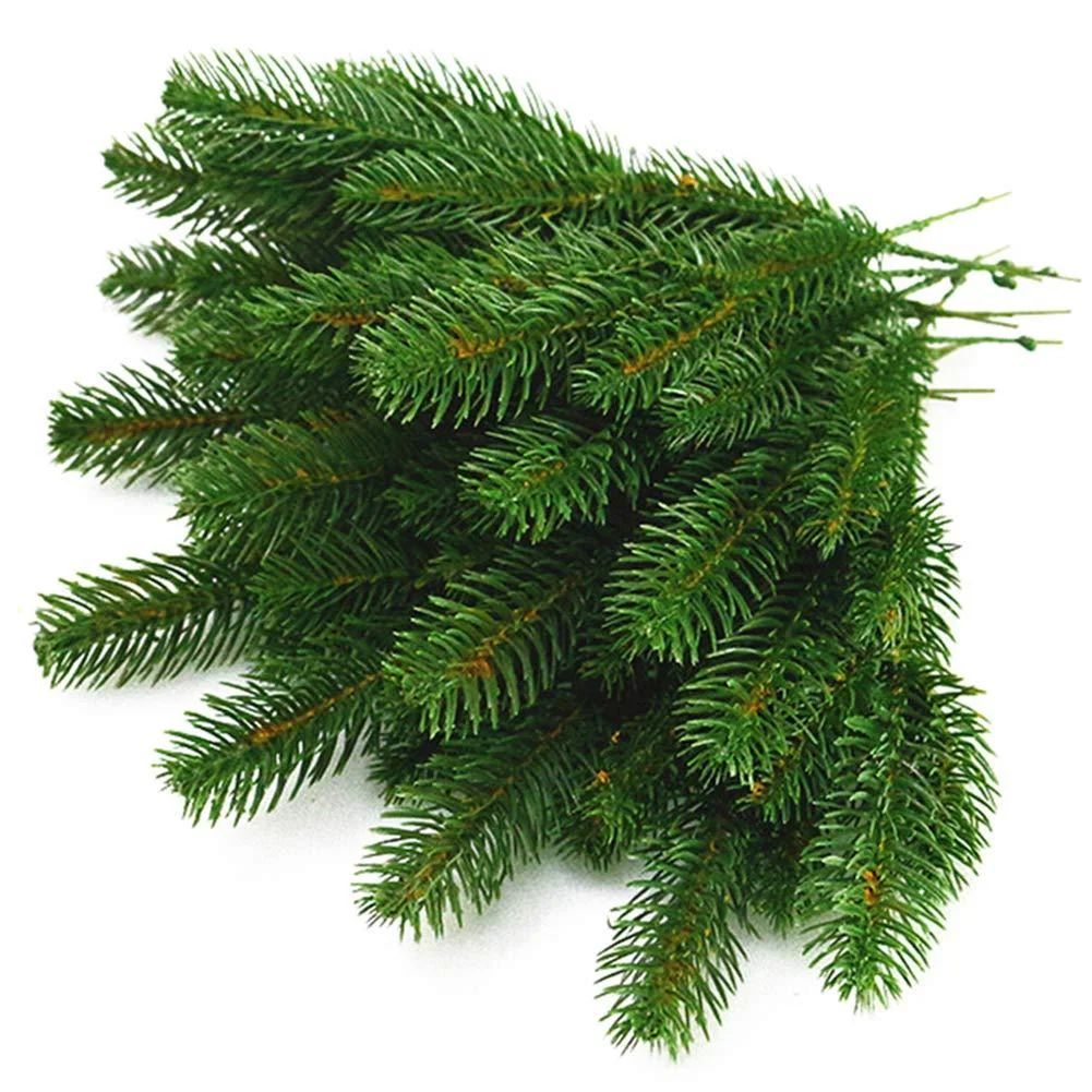 Yarssir 25pcs Artificial Greenery Pine Needle Garland Pine Picks Christmas Holiday Home Decor, 9.... | Walmart (US)