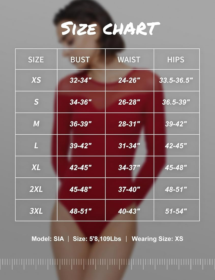 PUMIEY Mesh Bodysuit for Women Crew Neck Long Sleeve Body Suits Sexy Sheer Tops Smoke Cloud Colle... | Amazon (US)