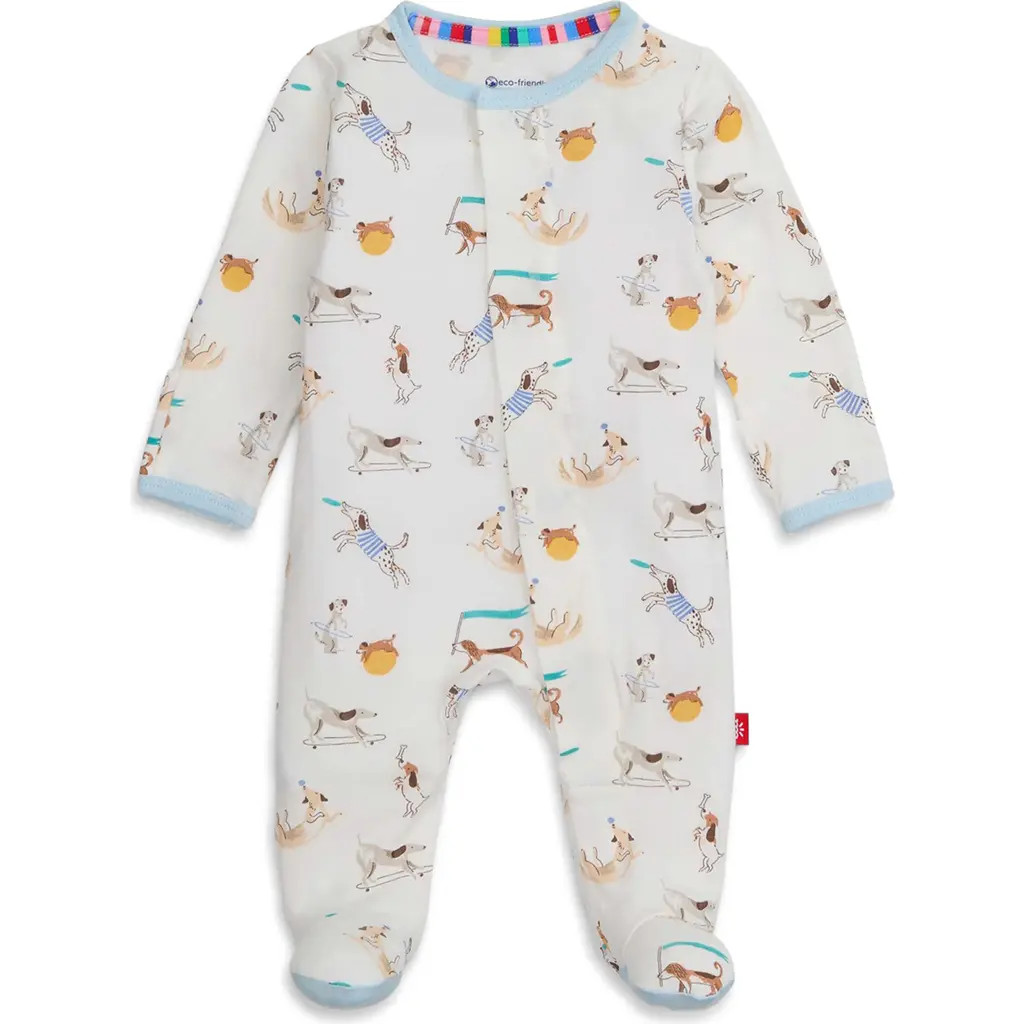Magnetic Me Howlarious Footie in White at Nordstrom, Size Newborn | Nordstrom