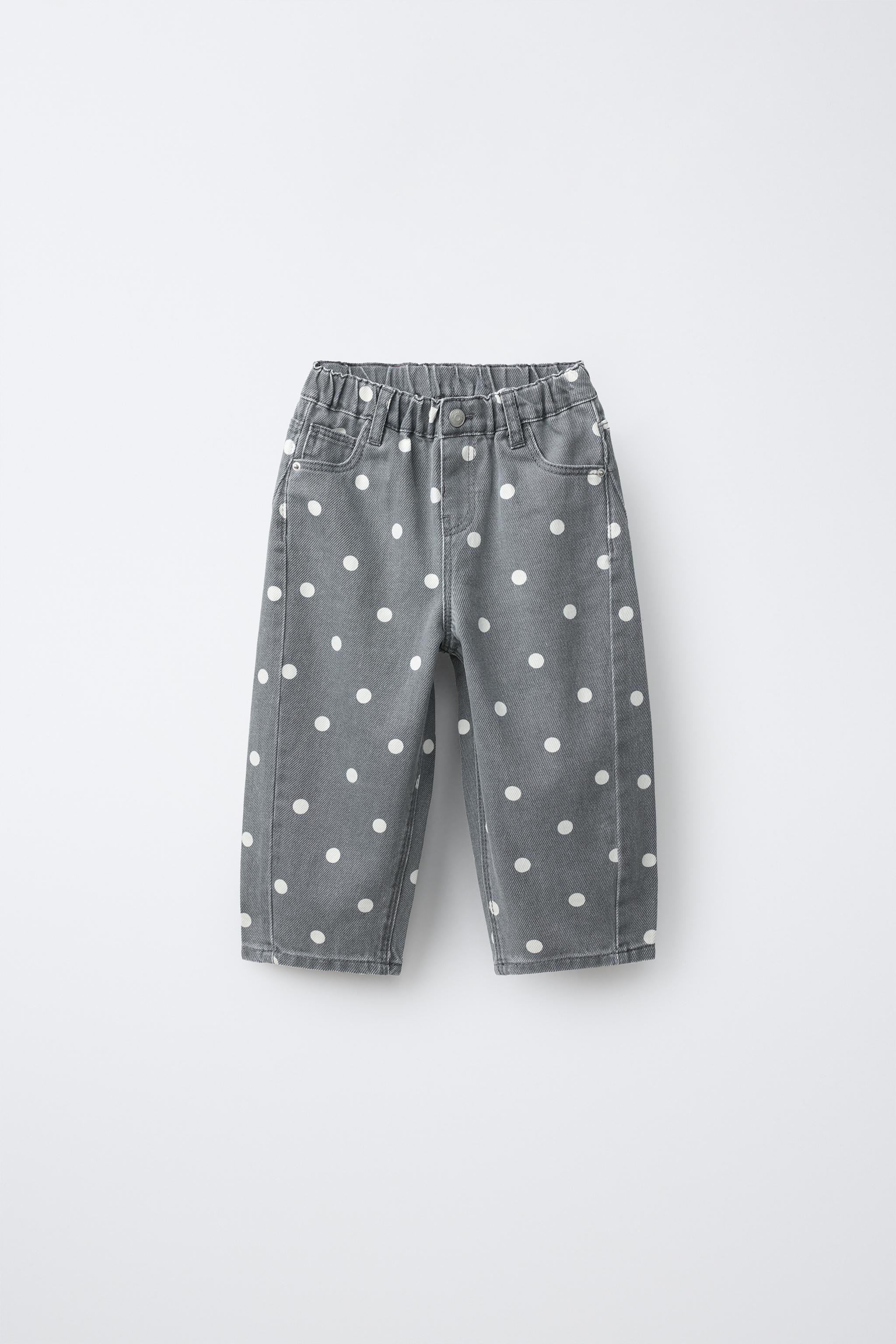 POLKA DOT BARREL JEANS | Zara US