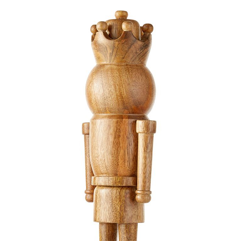 Natural Wood Nutcracker Decoration, 16 in, by Holiday Time | Walmart (US)