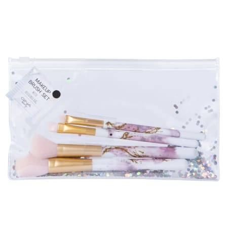 4-Piece Makeup Brush Set & Pouch | Five Below