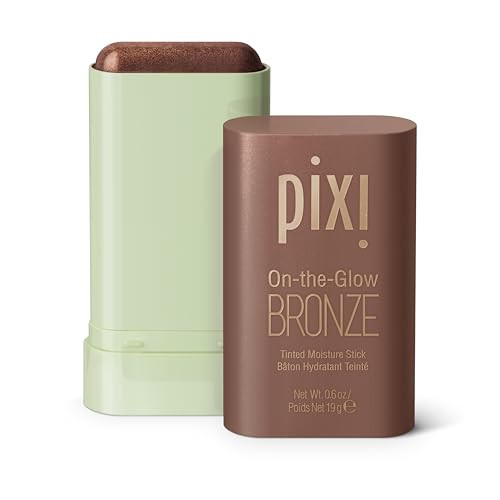 Pixi On-the-Glow Bronze - BeachGlow, Hydrating Tinted Moisture Bronzer Stick with Ginseng, Aloe Vera & Fruit Extracts, For Cheeks & Lips, 19g / 0.6oz, Paraben-Free | Amazon (US)