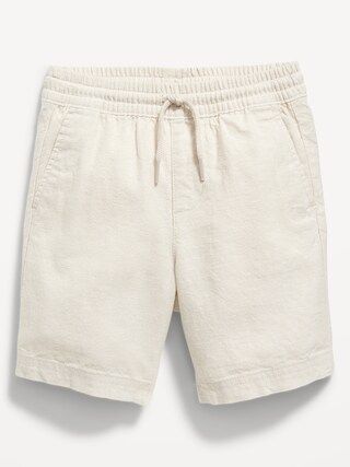 Functional-Drawstring Linen-Blend Shorts for Toddler Boys | Old Navy (CA)