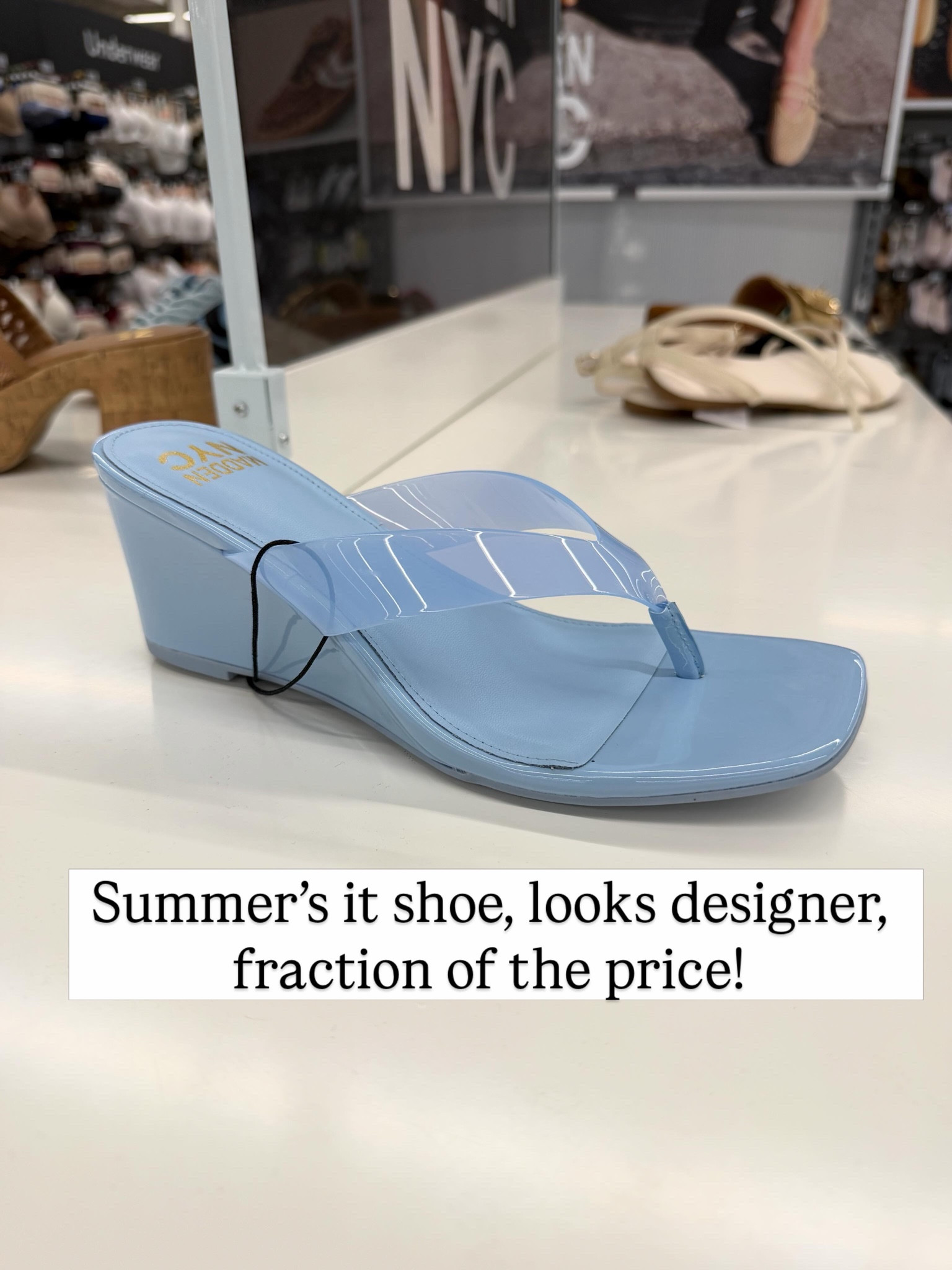 Jelly wedge sandals at Walmart #walmartfashion
