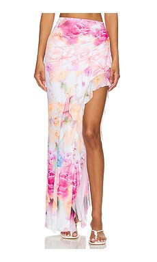 AFRM Sal Skirt in Falling Petals from Revolve.com | Revolve Clothing (Global)