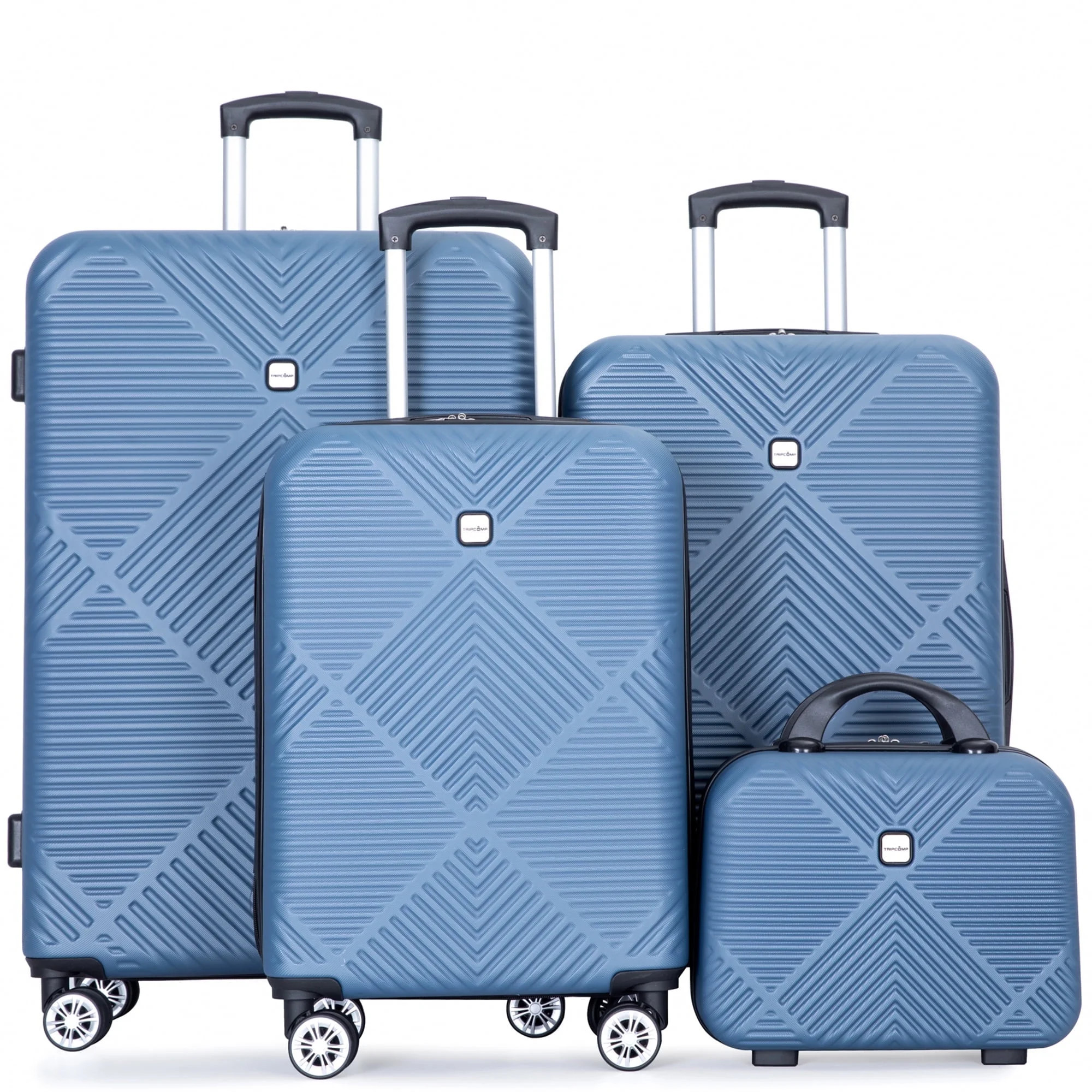 Tripcomp Luggage Sets 4 Piece Suitcase Set (14/20/24/28)Hardside Suitcase with Spinner Wheels Lig... | Walmart (US)