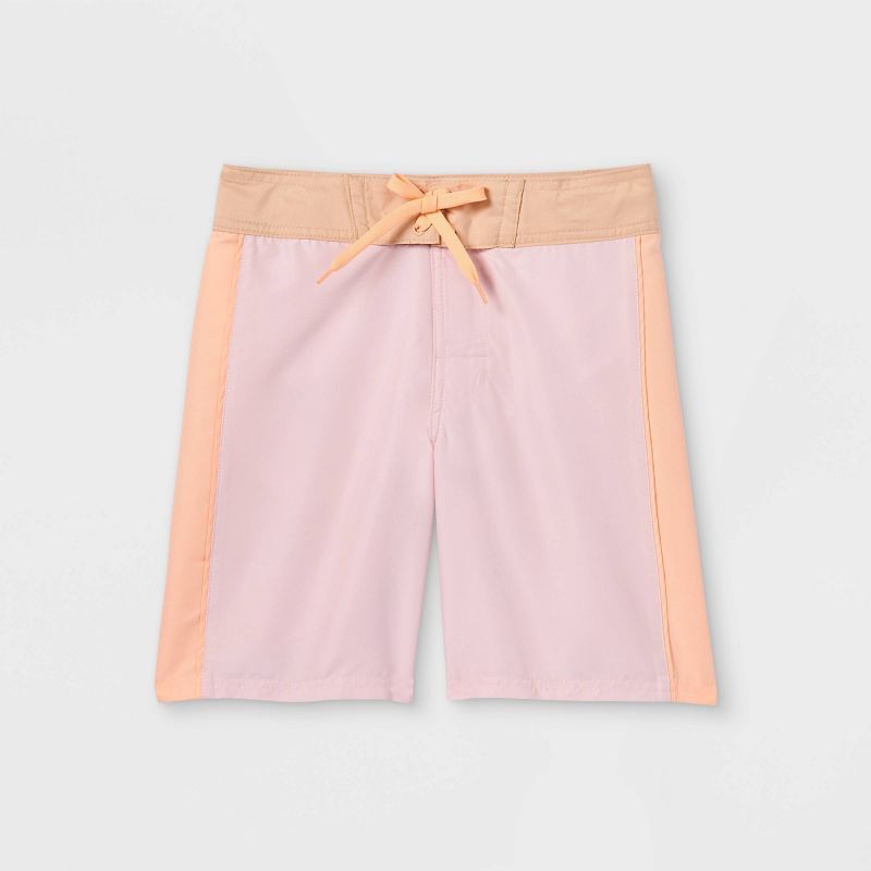 Boys' Colorblock Swim Trunks - art class™ Light Pink | Target