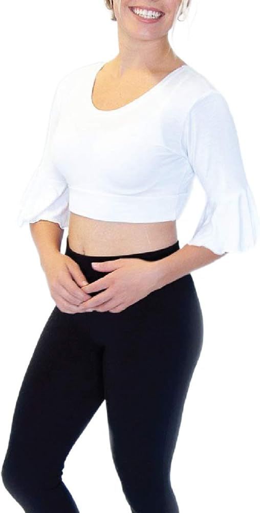 HALFTEE Bell Sleeve Layering Tee | Crop Tops for Women & Teens | XS-3X | Amazon (US)