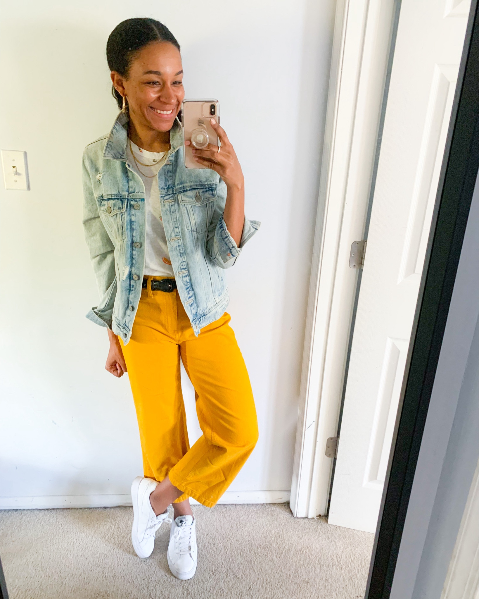Yellow pants yes please! 

#LTKSeasonal #LTKstyletip #LTKfindsunder50