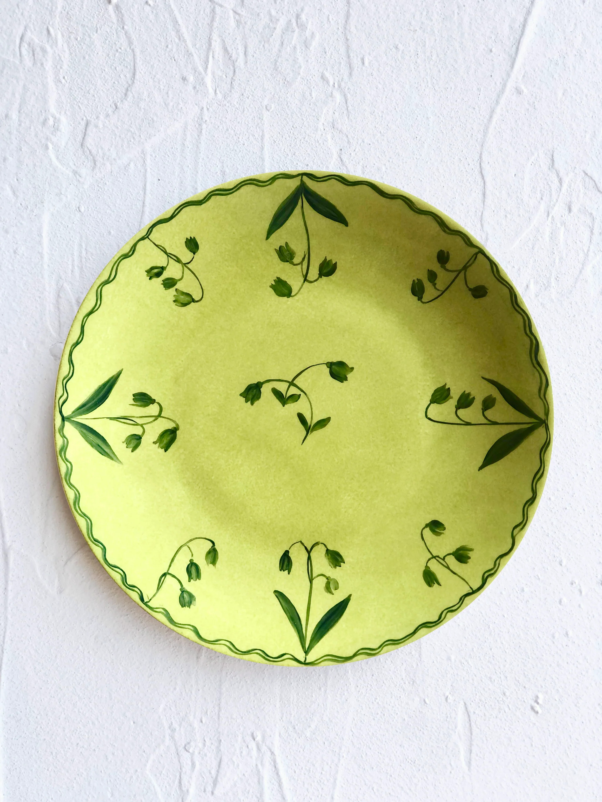 PRE-ORDER - Fête des Lys de la Vallée Deux Dinner Plate - Spring Green | the ARK elements