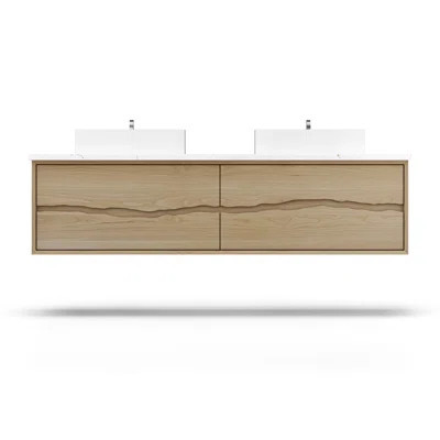 Ventura Four-Drawer Double Bath Floating Vanity | Wayfair North America