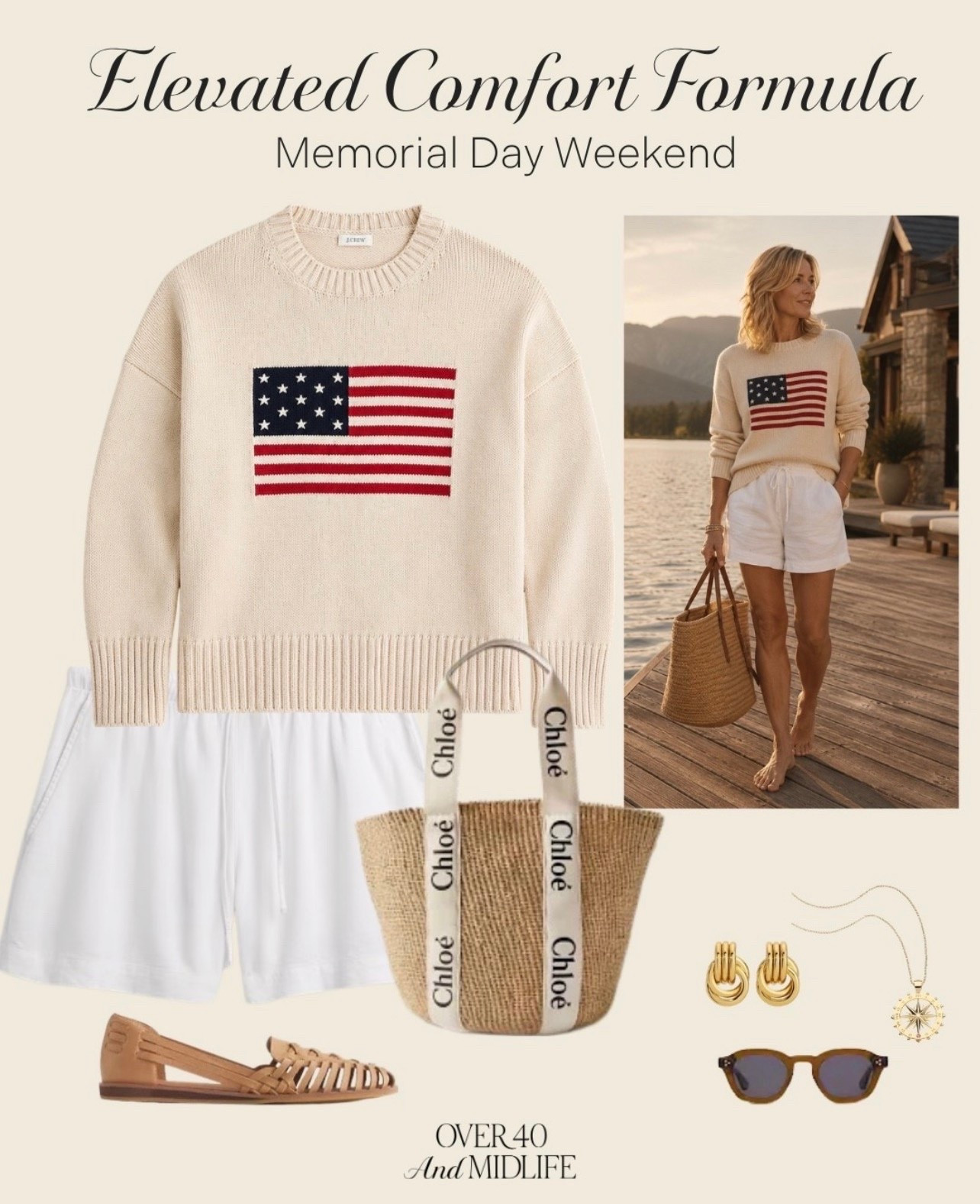 ✨Tap the bell, save and ❤️ for over 40 fashion, midlife style, midsize fashion and luxury looks for less. 

Memorial Day weekend outfits used to stress me out.
Too hot for layers. Too casual for “real clothes.”
And somehow nothing felt comfortable and pulled together.

Now I reach for pieces that do both.

Soft knits. Relaxed shorts. Texture. Neutrals.
Easy pieces that still feel elevated.

This is the kind of outfit that makes summer dressing feel simple again. 🇺🇸✨

🤍 relaxed but polished
🤍 comfortable but still chic
🤍 effortless without looking sloppy

The elevated comfort formula always wins.

🛍️ Save this for lake weekends, coffee runs, travel days, and slow summer mornings.

👑"Helping you look good, feel good!" - Lindsey Denver

#LTKOver40 #LTKPlusSize #LTKMidsize

Comment SHOP below to receive a DM with the link to this post on my LTK ⬇ https://liketk.it/6d6pw