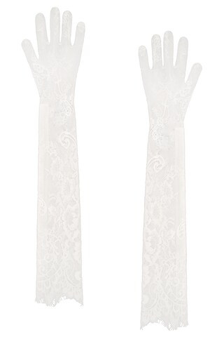 Bronx and Banco Lace Gloves in White from Revolve.com | Revolve Clothing (Global)