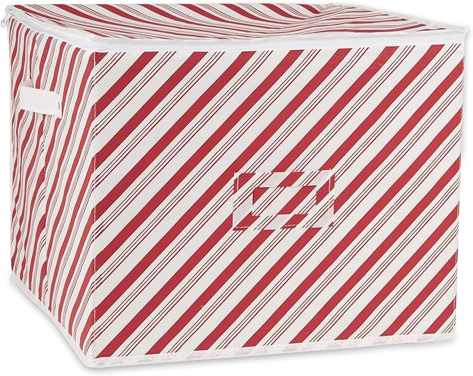 DII Christmas Storage Containers Collection Zippered with Dividers, Ornament; Large, 16x16x13, Pe... | Amazon (US)