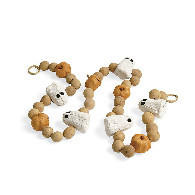 Ghoul and Gourd Halloween Garland | Grandin Road
