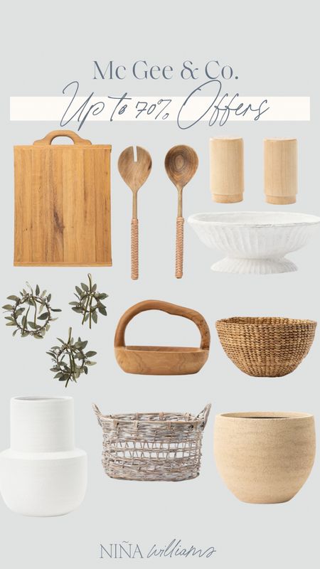 McGee & Co. up to 70% Off! Summer home decor - kitchen finds - storage basket - neutral vase - woven bowl

#LTKSaleAlert #LTKHome