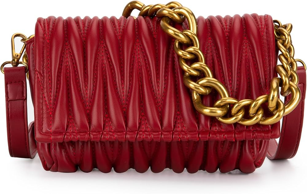 Montana West Quilted Handbags for Women Crossbody Bags Trendy Small Purses and Top Handle Handbag... | Amazon (US)