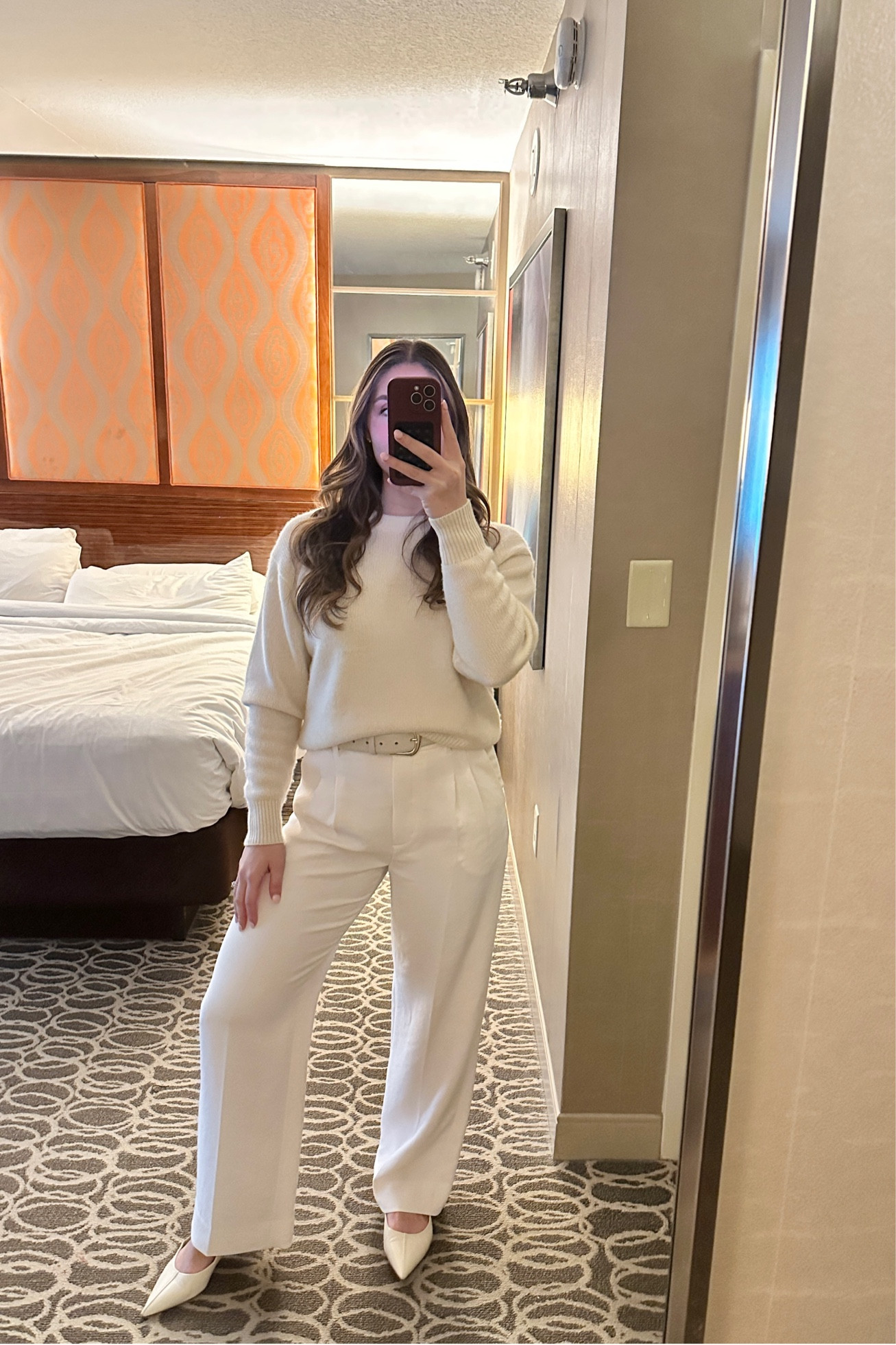Winter white look for day #2 of my work conference in Vegas. These pants are my tried and true trouser ~ I own in 4 colors! 

Winter White | White Trouser Pants | Cashmere Sweater | OOTD | Staple Closet Items  

#LTKBeauty #LTKStyleTip #LTKWorkwear