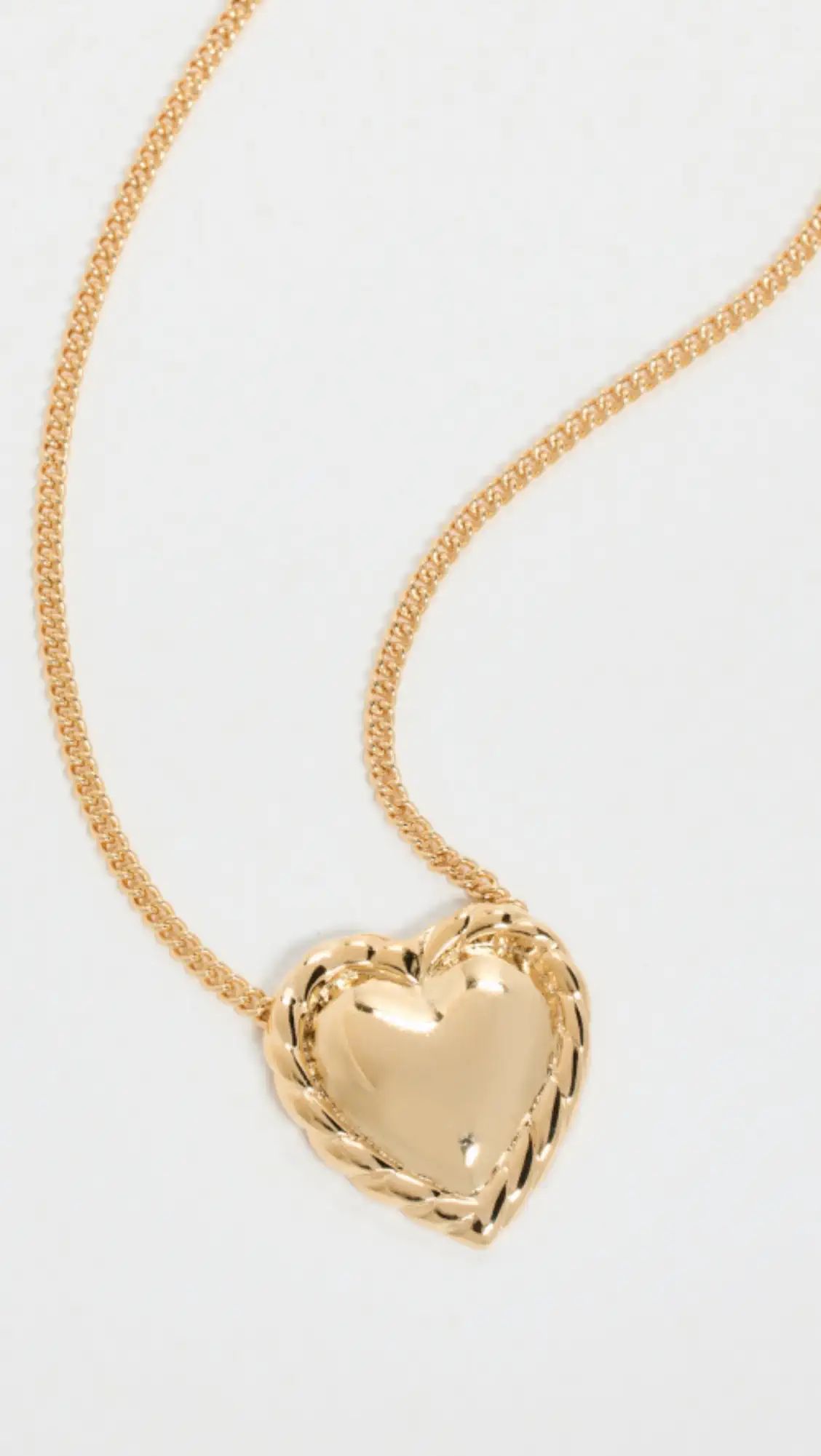 Kenneth Jay Lane Gold Chain with Heart Pendant Necklace | Shopbop | Shopbop