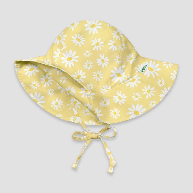 green sprouts Toddler Girls' Daisy Print Floppy Swim Hat - Yellow | Target