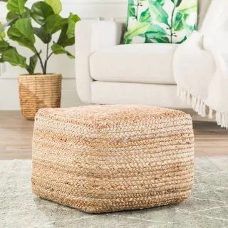 The Curated Nomad Camarillo Modern Jute Pouf/ Floor Pillow | Overstock.com Shopping - The Best De... | Bed Bath & Beyond