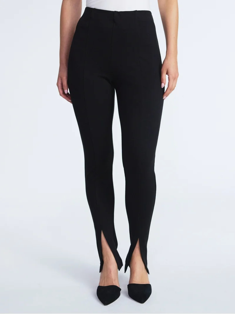 Scoop Women’s and Women’s Plus Pull On Slim Fit Ponte Pants, Sizes XS-4X | Walmart (US)