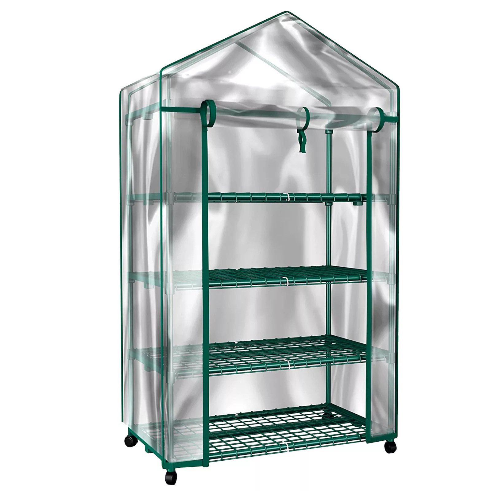 Home Complete 4-Tier Mini Greenhouse with Locking Wheels & PVC Cover | Kohl's