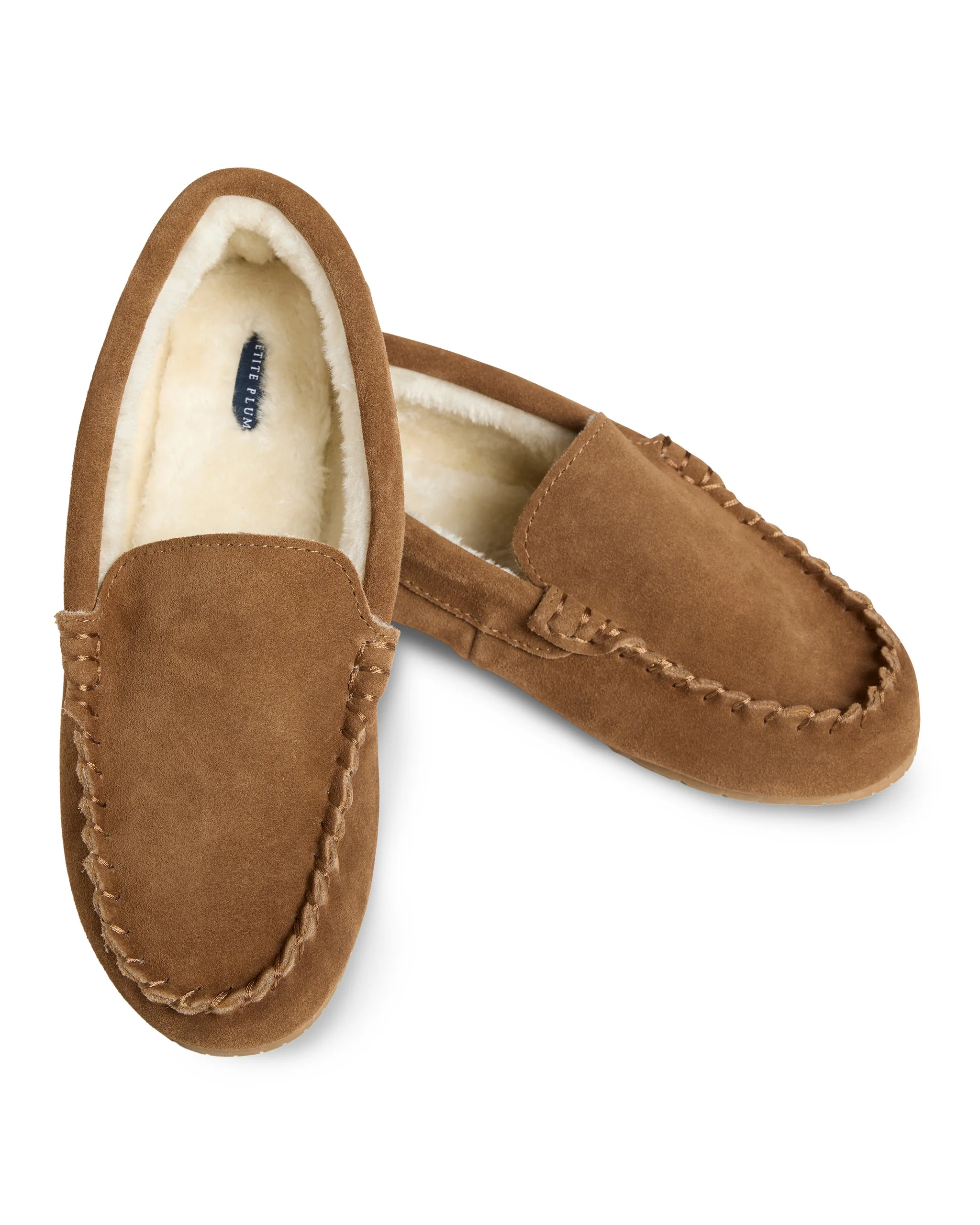 Men's Suede Slippers in Tan | Petite Plume