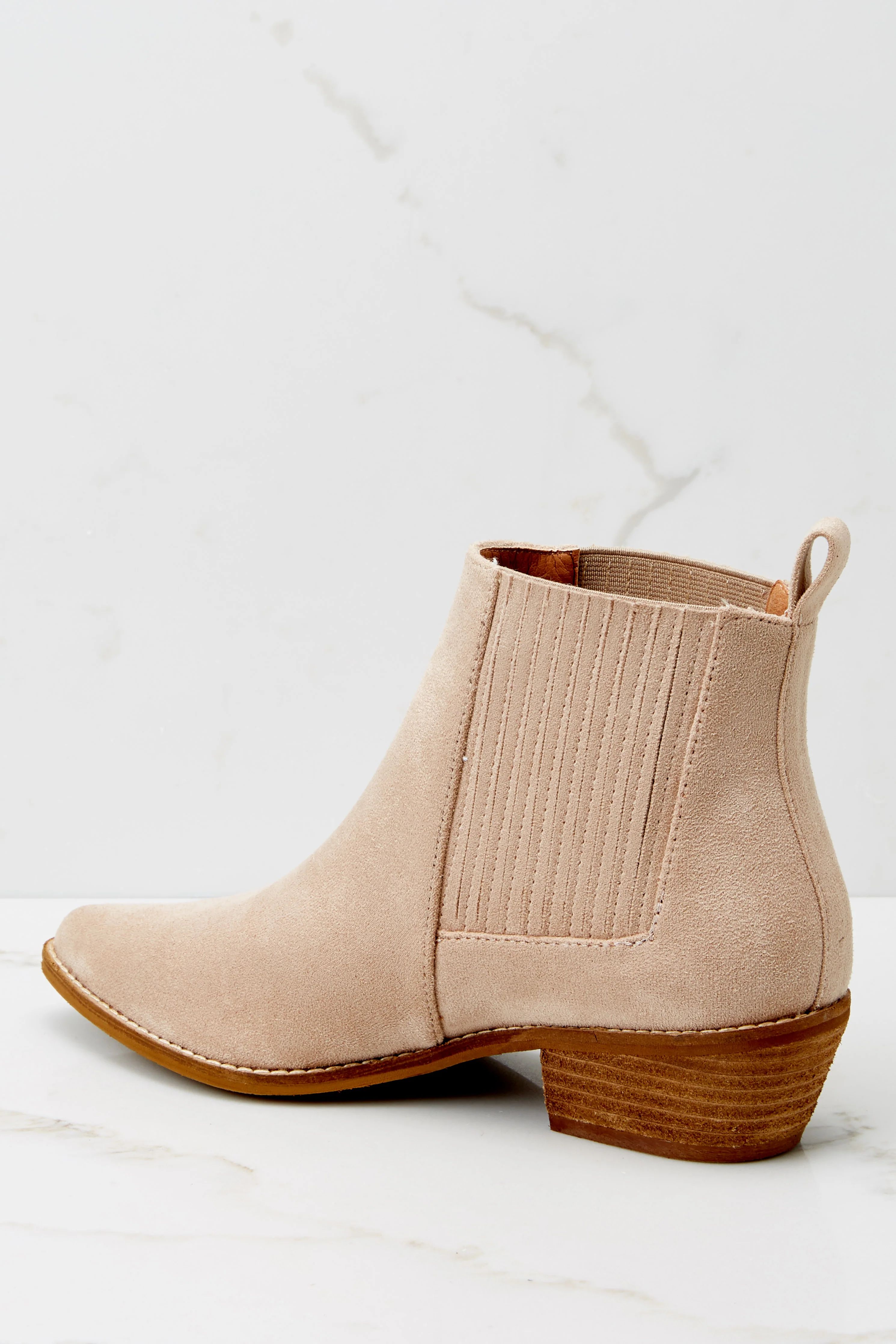 Seen You Before Taupe Ankle Booties | Red Dress 
