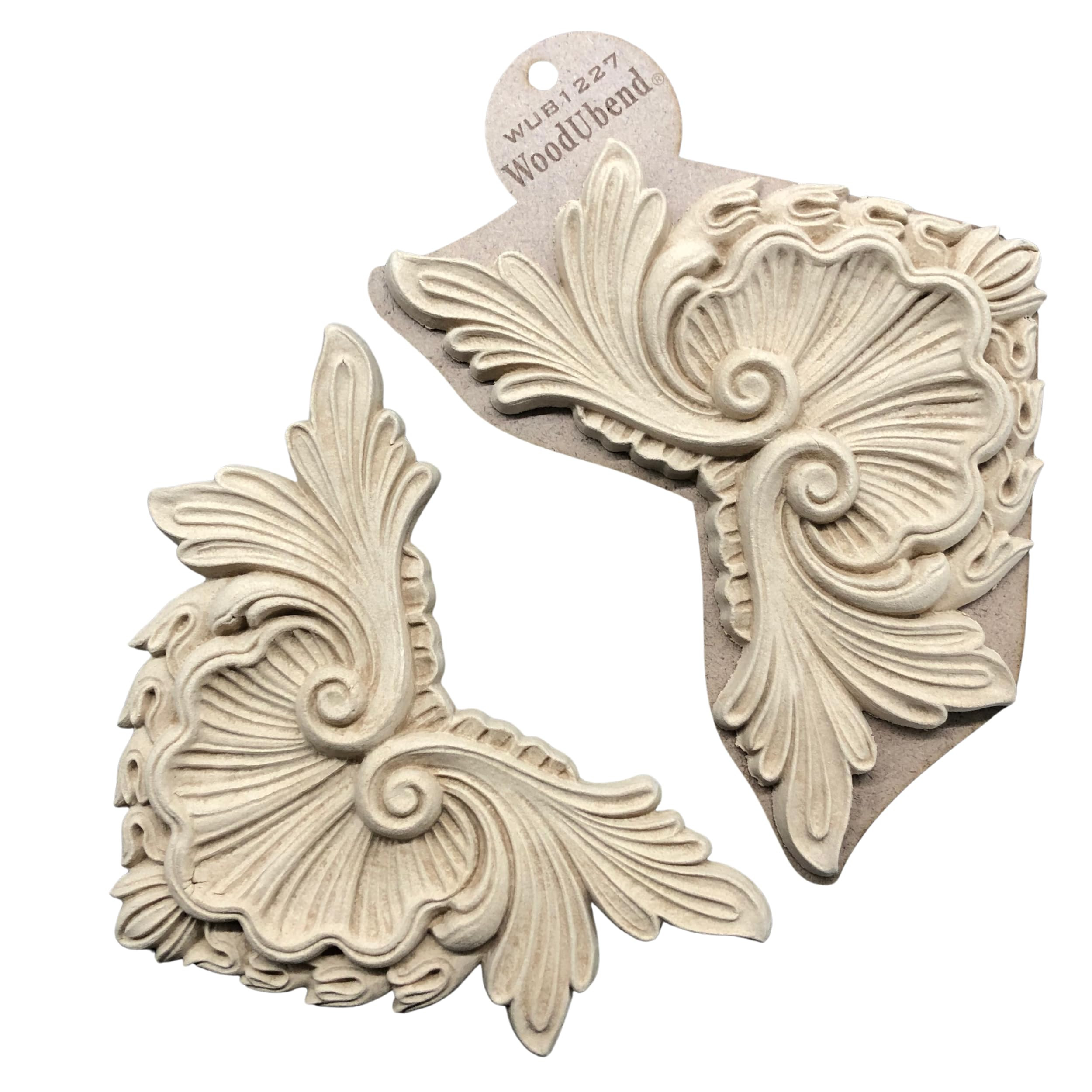 WoodUbend WUB1227 Pack of 2 Decorative Plaques Heat Bendable & Flexible Wood Appliques 16.5x23cm ... | Amazon (US)