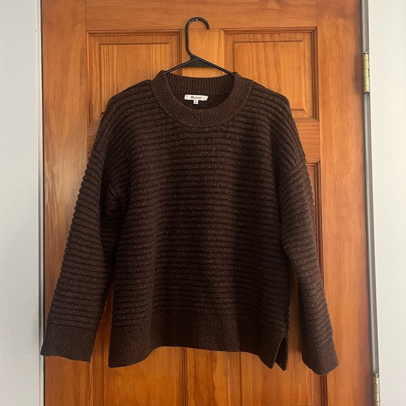 Madewell Brown Ribbed Sweater | Poshmark