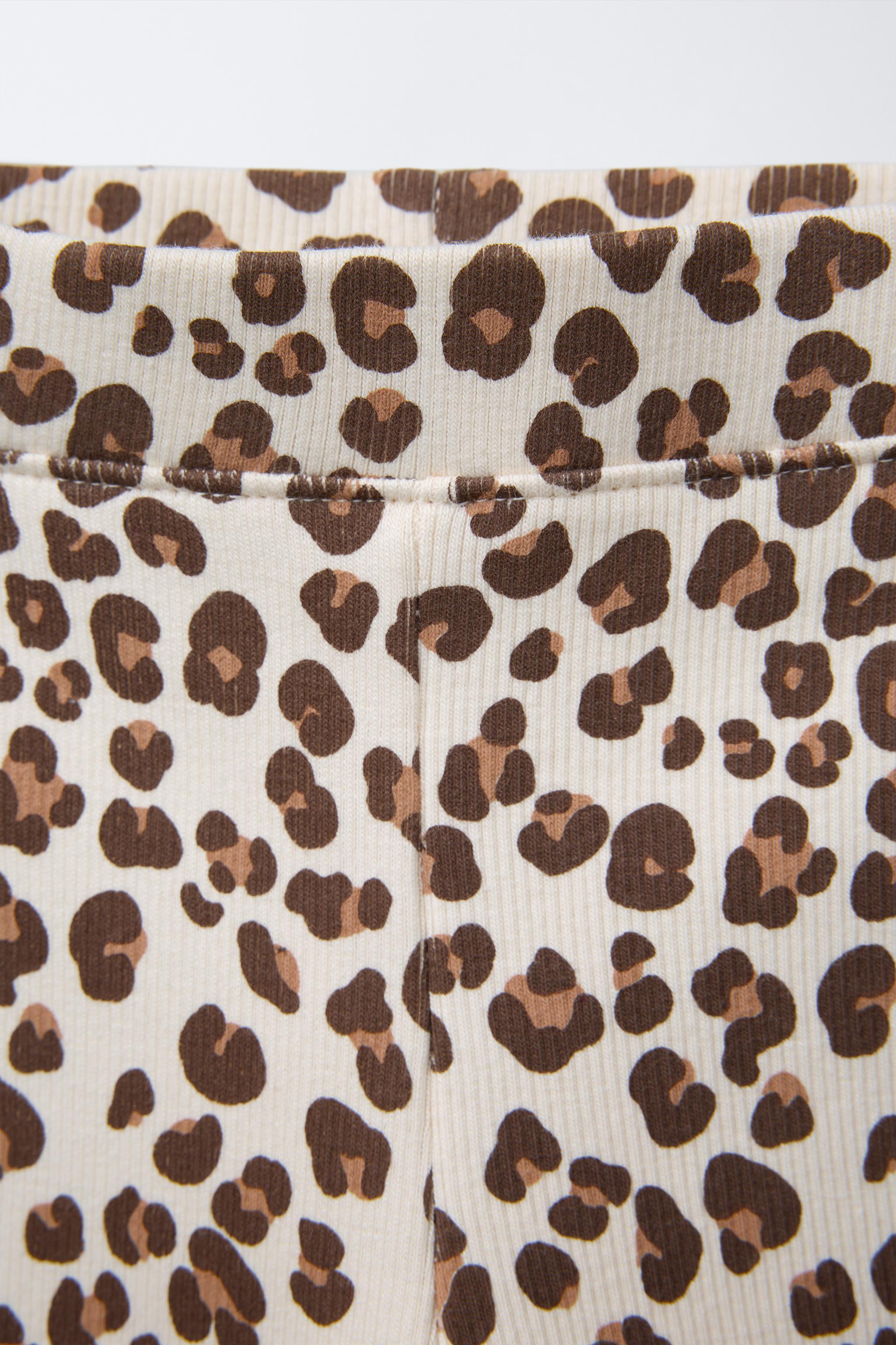 RIBBED PRINTED LEGGINGS | Zara US