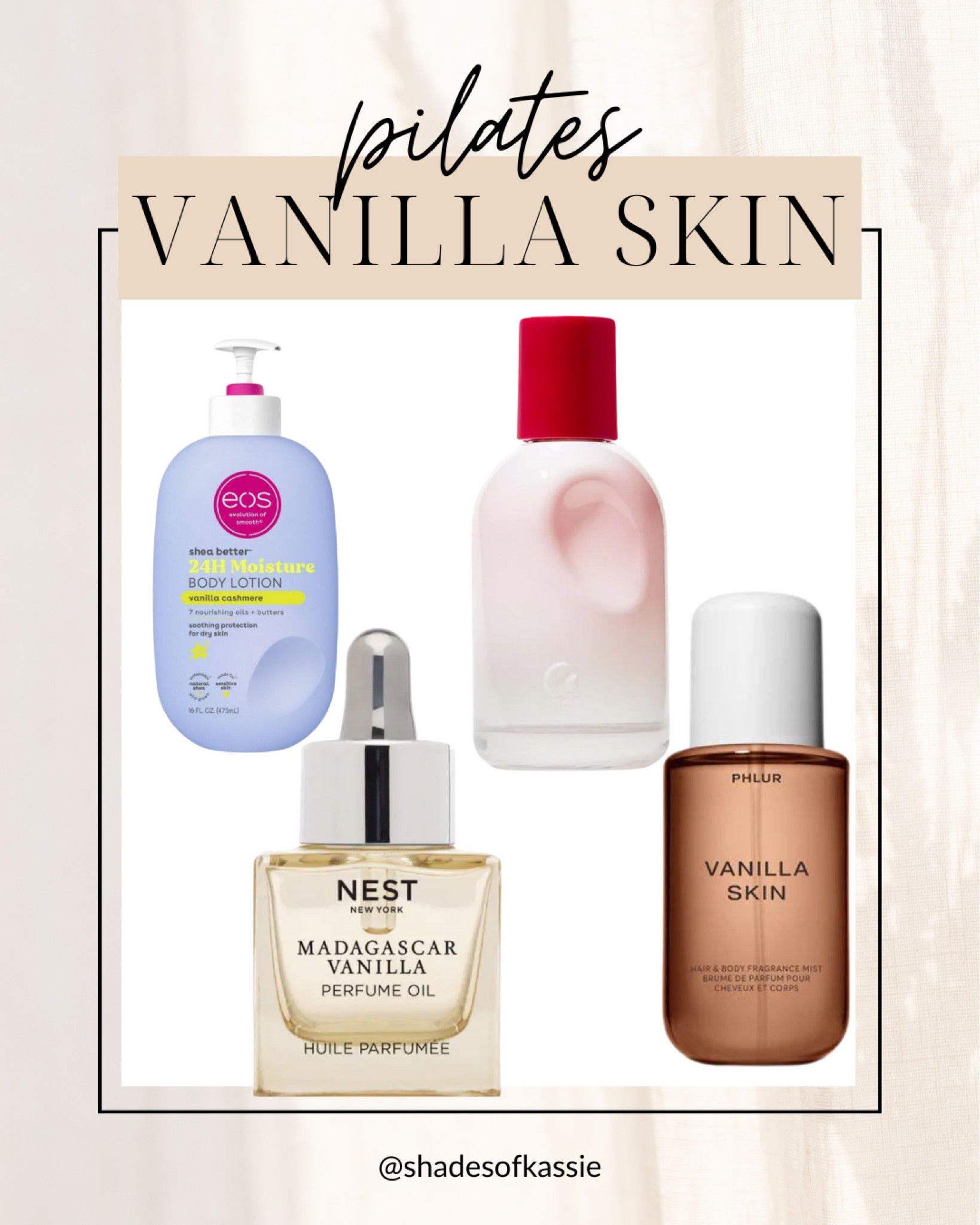 The perfect Pilates fragrance combo for a warm skin vanilla!