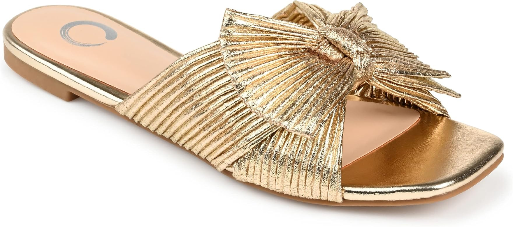 Journee Collection Womens Serlina Tru Comfort Foam Slide Low Block Heel Sandals | Amazon (US)