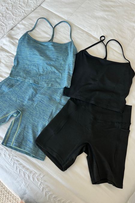 My fav workout sets — The Daydream Collection by Shop Vitality in their new summer colors! 

I wear a size small 