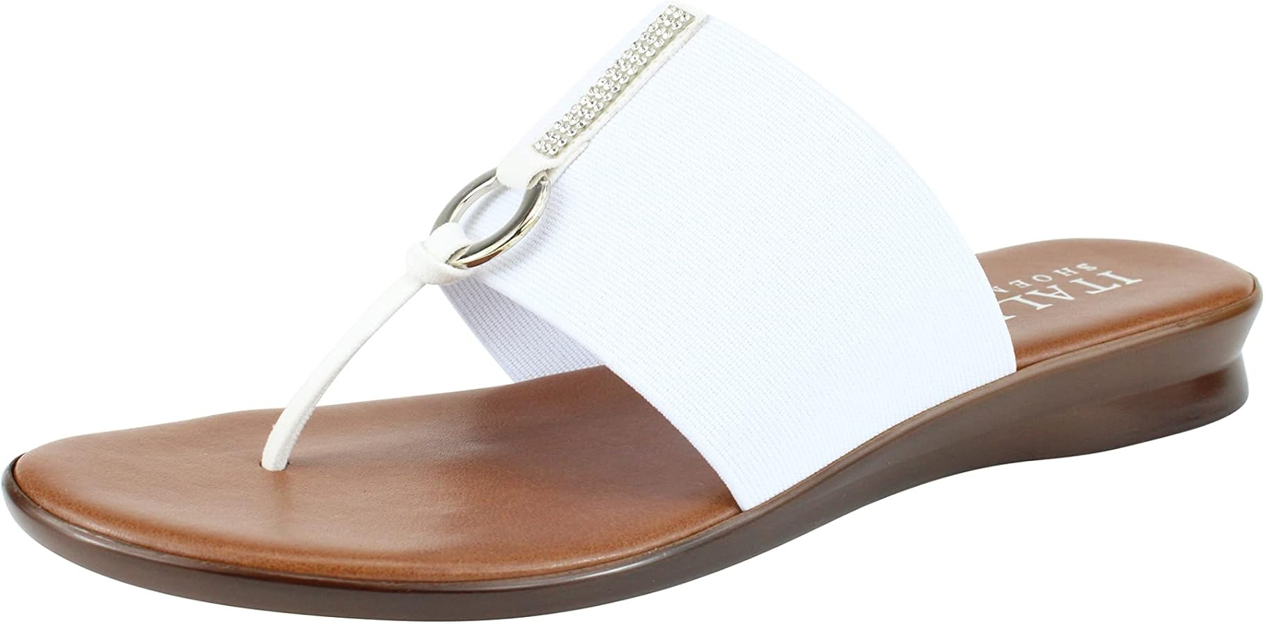 ITALIAN Shoemakers Lillee Women's Comfort Band Sandal Low Stretch Elastic | Amazon (US)