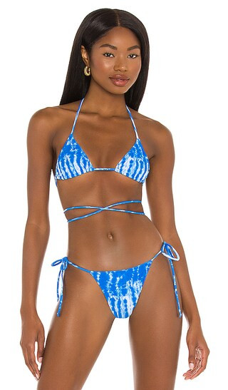 Praia Bikini Top in Mystic Blue | Revolve Clothing (Global)