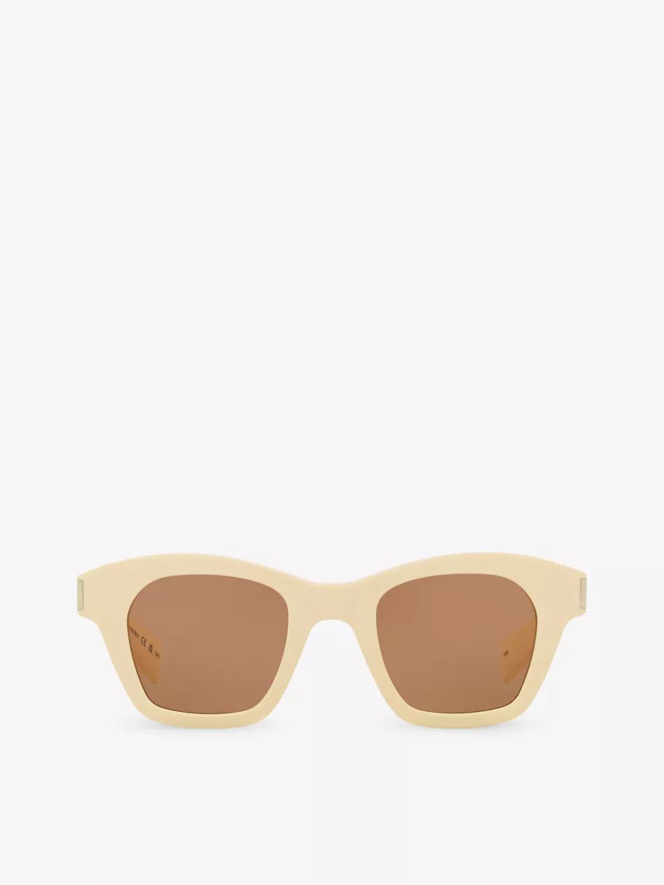 SL592 square-frame tortoiseshell acetate sunglasses | Selfridges