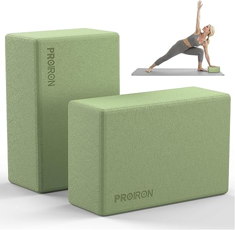 PROIRON Yoga Blocks, 2 Pack Supportive High Density Premium Eva Foam, Soft Non-Slip Surface with ... | Amazon (US)