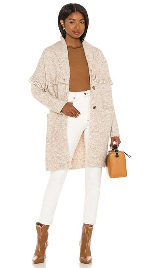 Taleen Coatigan in Ecru | Revolve Clothing (Global)